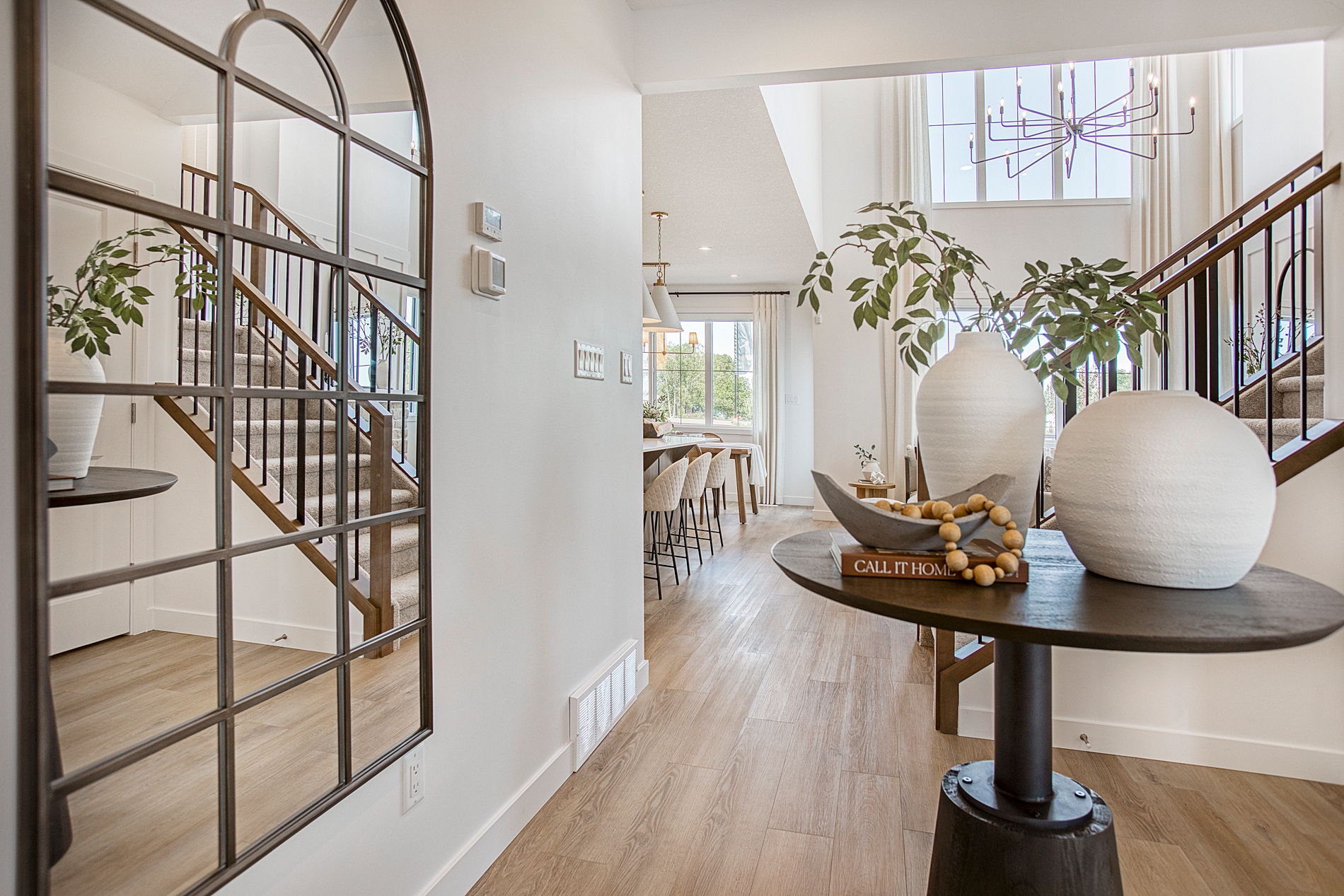 Showhome of Pacesetter Homes, showcasing a single-family house built by a top home builder in Edmonton, Alberta with over 60 years of experience, offering innovative building methods and radon solutions.
